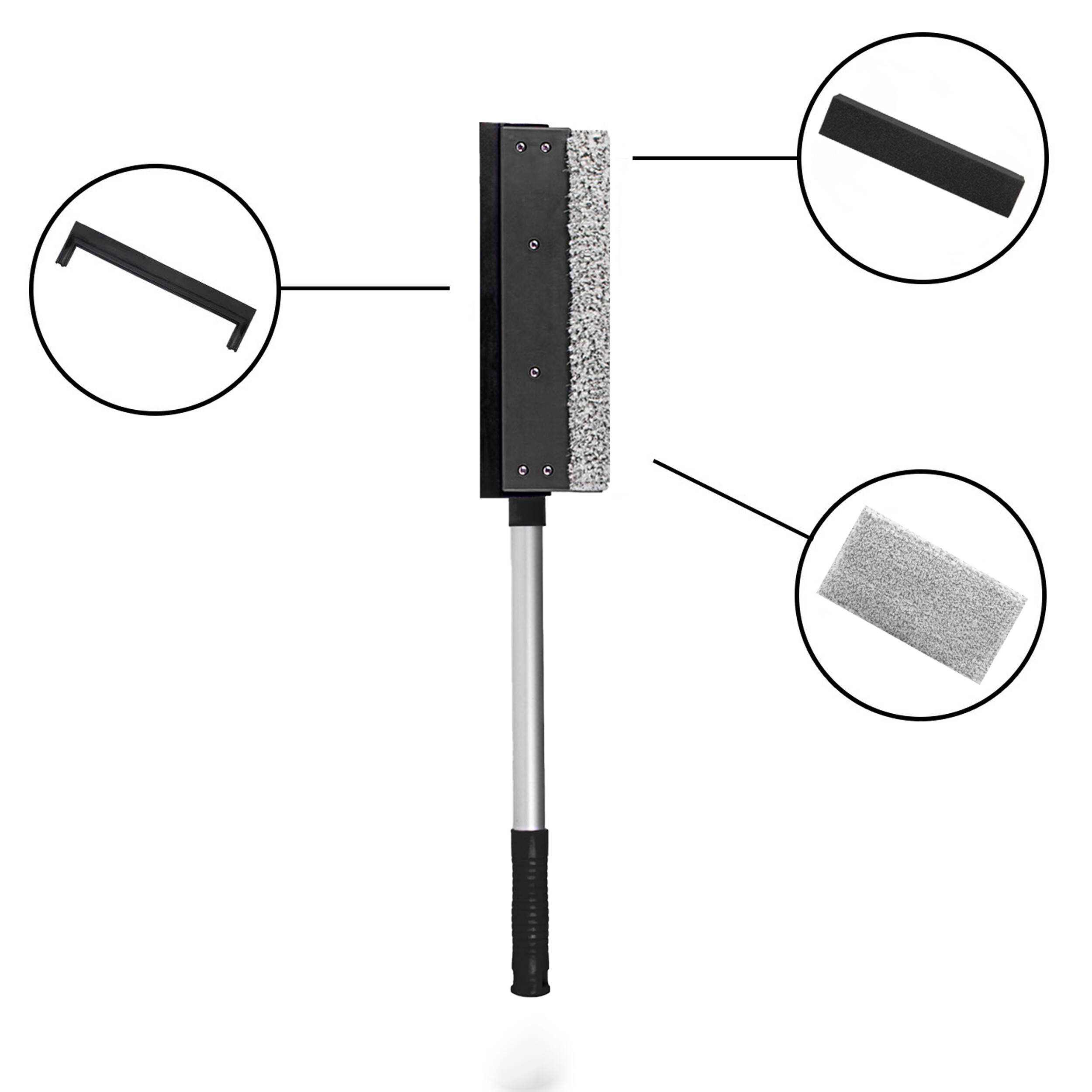 HEYNER® Ersatzkit 25 cm Breite für HEYNER® Premium Scheibenreiniger INSECT Alu L25 Ersatz Set Gummilippe + Mikrofaser