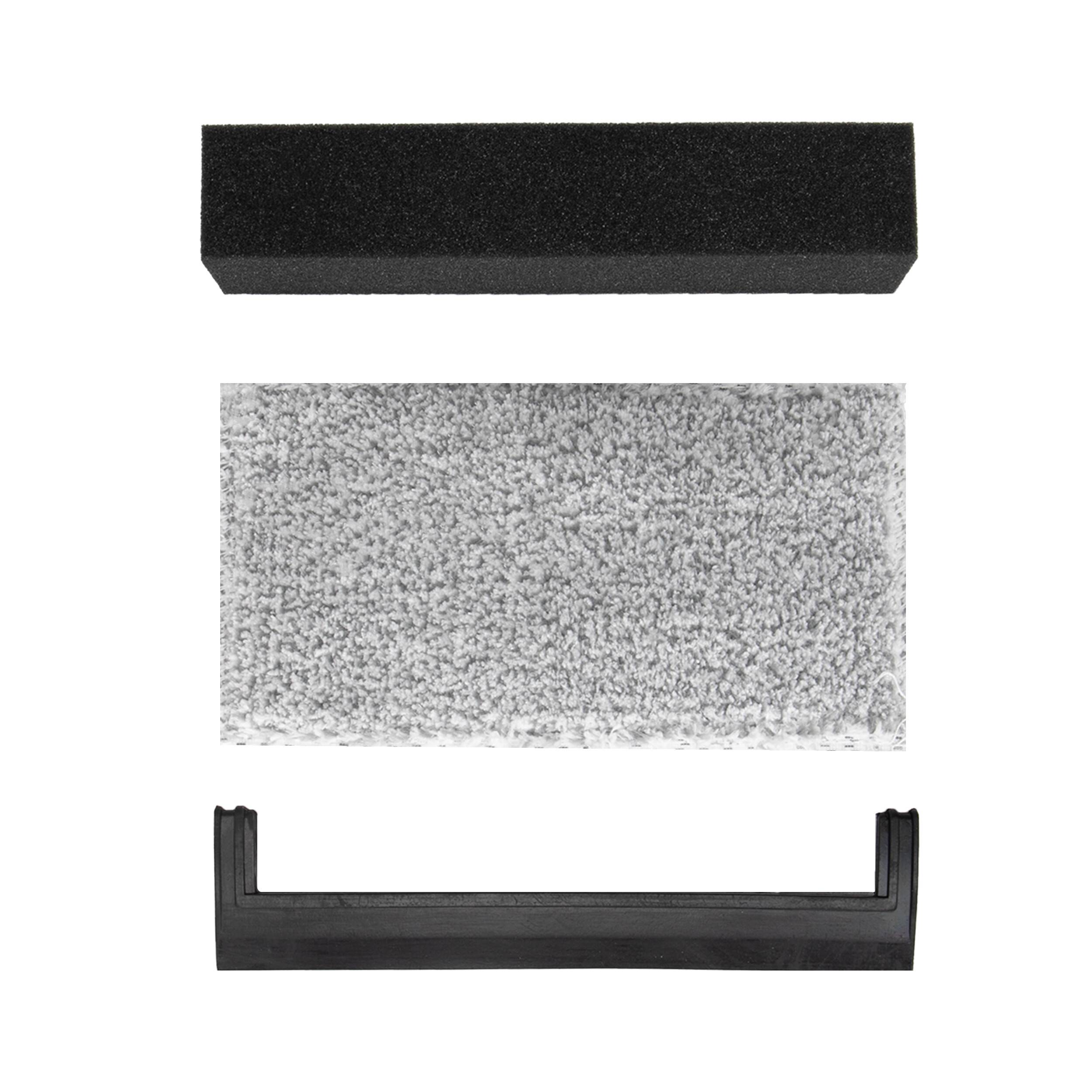 HEYNER® Ersatzkit 20 cm Breite für HEYNER® Premium Scheibenreiniger INSECT Alu L20 Ersatz Set Gummilippe + Mikrofaser