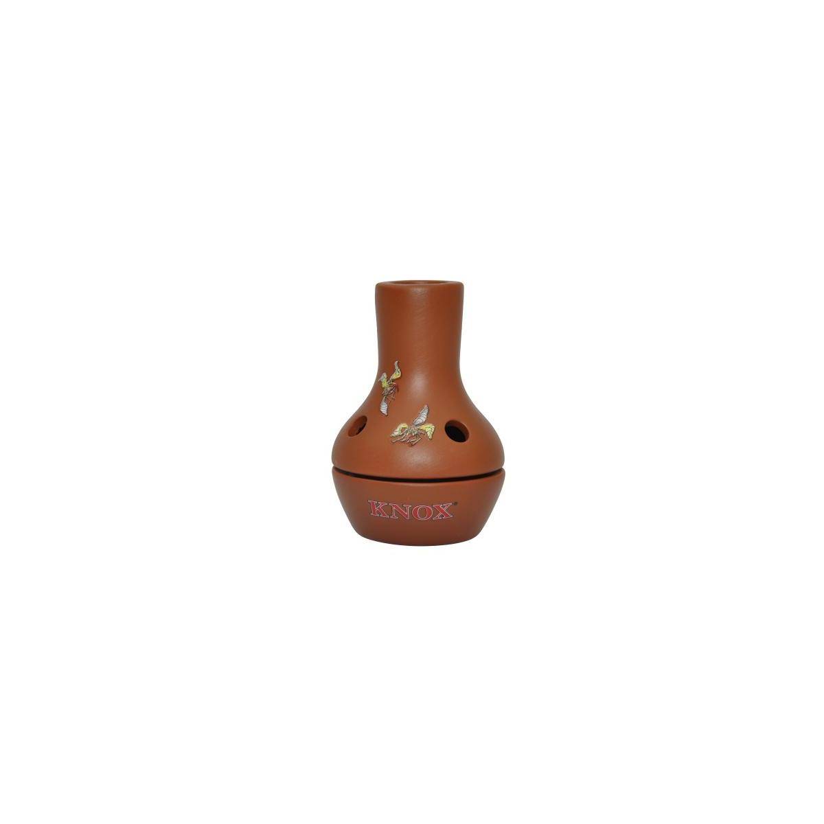 284240 - Terracotta Feuertopf mit bunten Motiven, 9cm