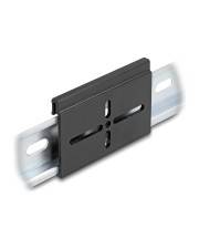 Delock Aluminium Montageclip für Hutschiene 70.0 x 47.8 mm schwarz Zubehör Netzwerk
