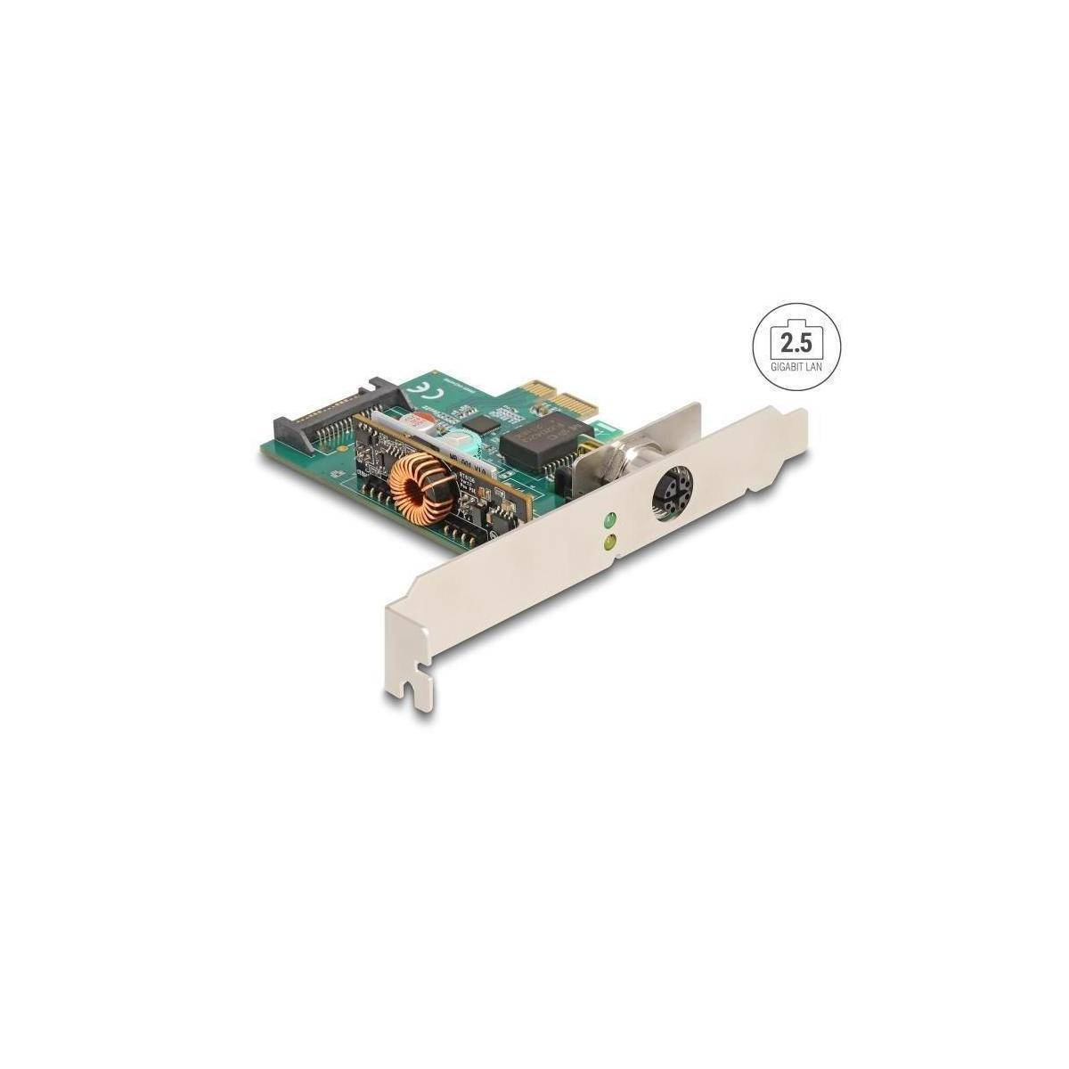 90760 - PCI Express x1 Netzwerkkarte 2,5 Gigabit LAN 1 x M12 PoE