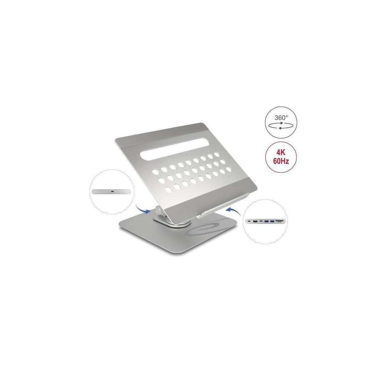 18457 - Tablet und Notebook Ständer mit eingebauter Dockingstation 4K - HDMI Kar