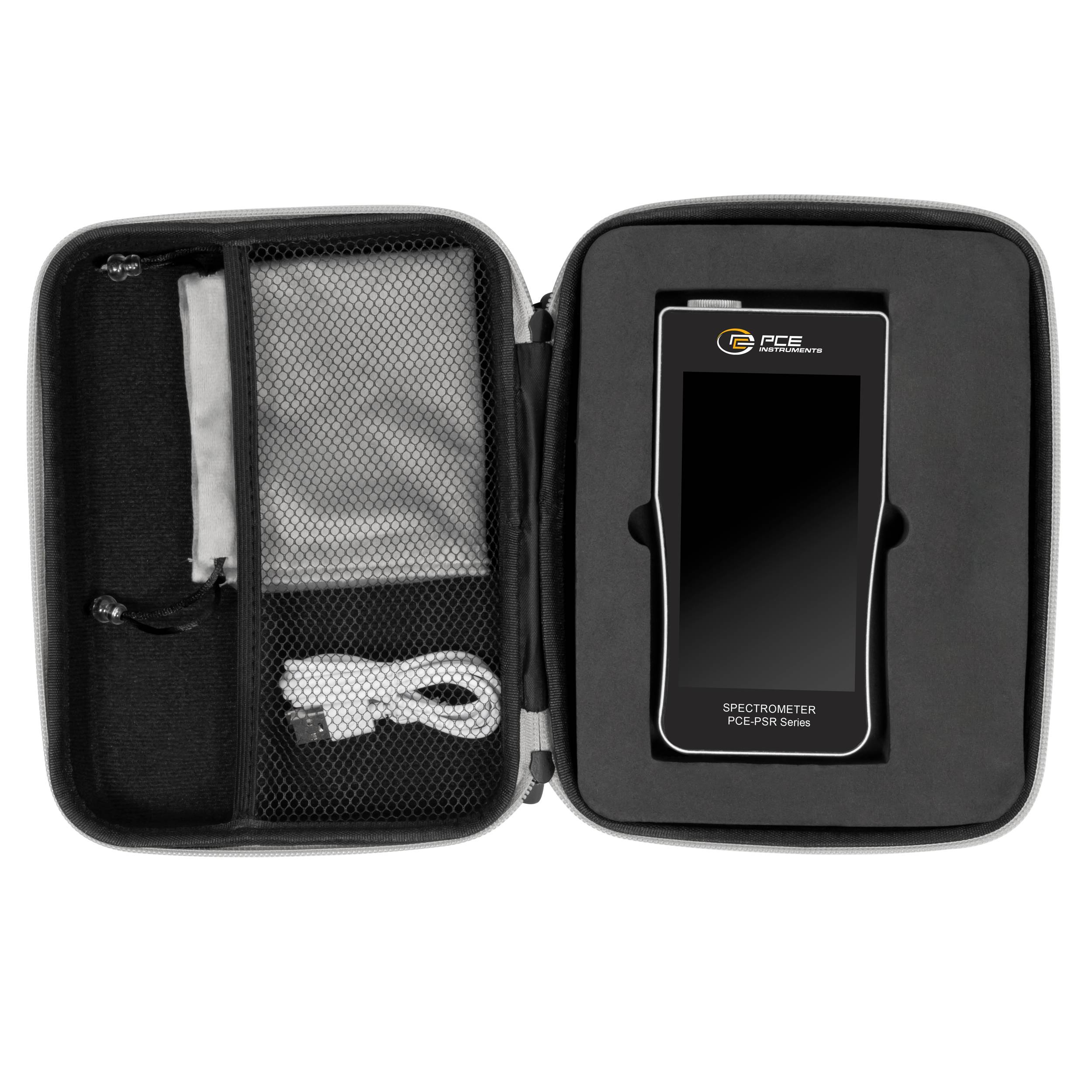 PCE Instruments Spektrometer PCE-PSR 100 |41 Lichtparameter |Farbwiedergabeindex |Farbkoordinaten |Spektralverteilungen