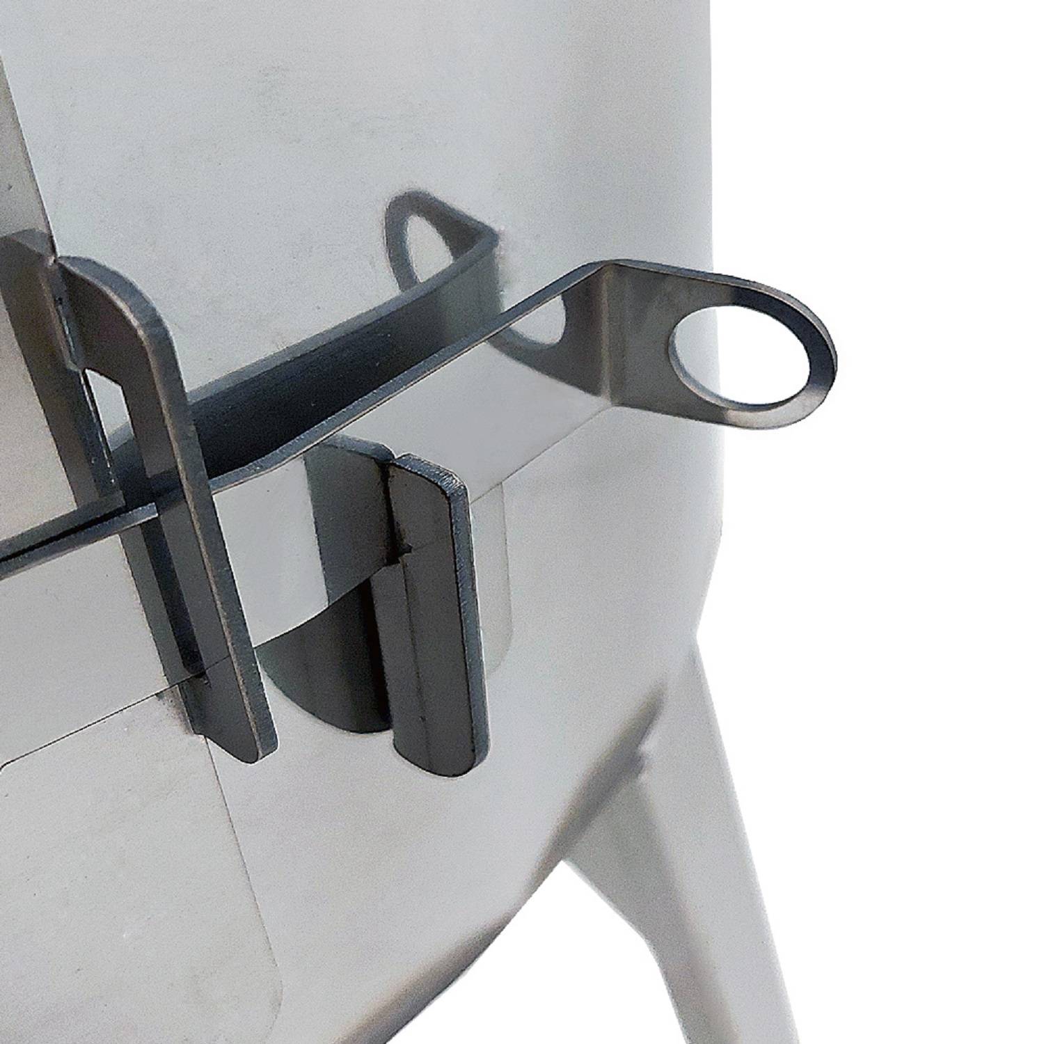 Utschak Timur Ø45 cm Edelstahl 2 mm mit Abzugsrohr Feuerofen für Kazan 12-22 Liter