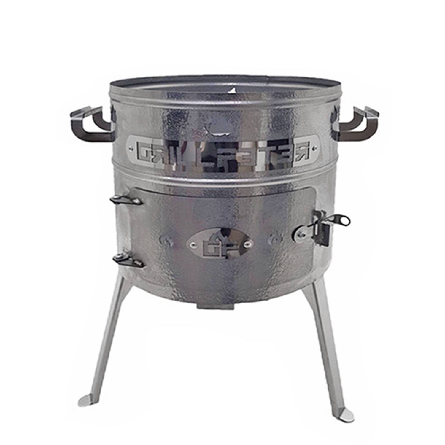 Utschak Aidos Edelstahl 1,5mm geriffelt für Kazan 8-10 Liter Uchag D36 cm