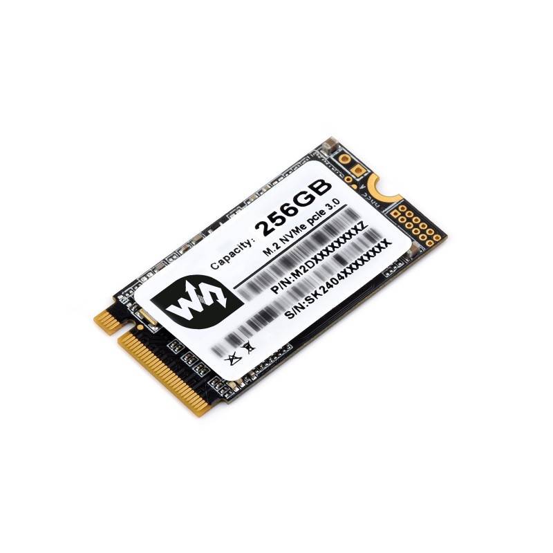 WaveShare SK M2 NVME 2242 256GB High-speed Solid State Drive TLC Flash Memory