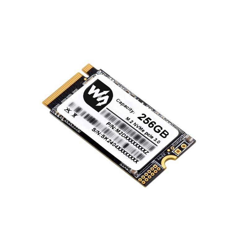 WaveShare SK M2 NVME 2242 256GB High-speed Solid State Drive TLC Flash Memory