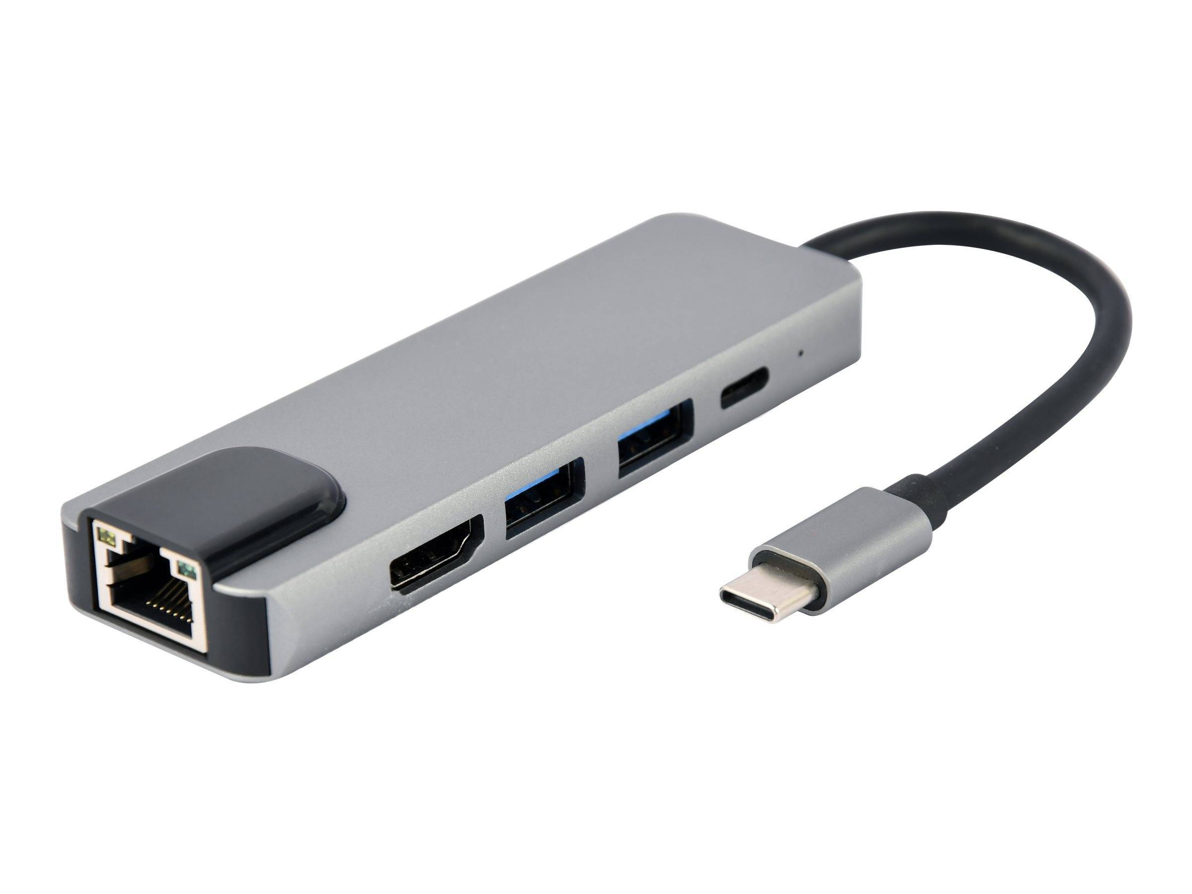 gembird USB Typ-C 5-in-1 Kombi-Adapter Multimedia-Technik Adapter