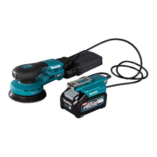 MAKITA BO003CGZ - Akku-Exzenterschleifer (40 V | XGT | Schalldruckpegel 77 dB A | Schwingkreis 3,00mm | inkl. Adapter)
