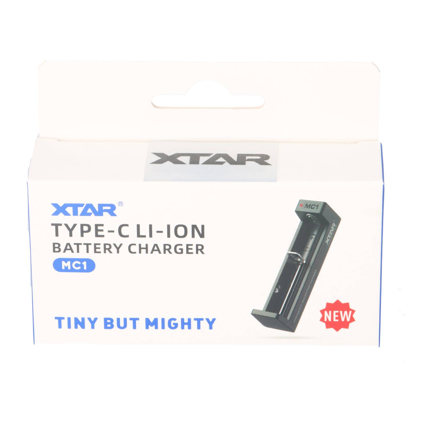 XTAR MC1 USB-C-Akkuladegerät 10440 über 18650 bis 26650 Li-Ion Zellen