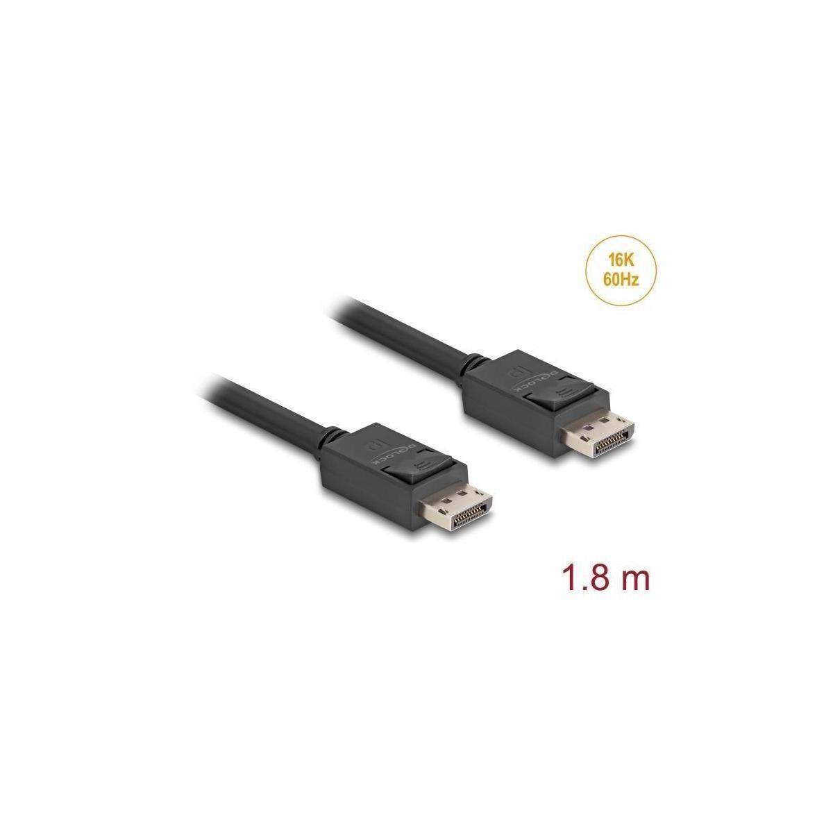 81175 - DisplayPort Kabel 16K 60 Hz 80 Gbps 1,8 m
