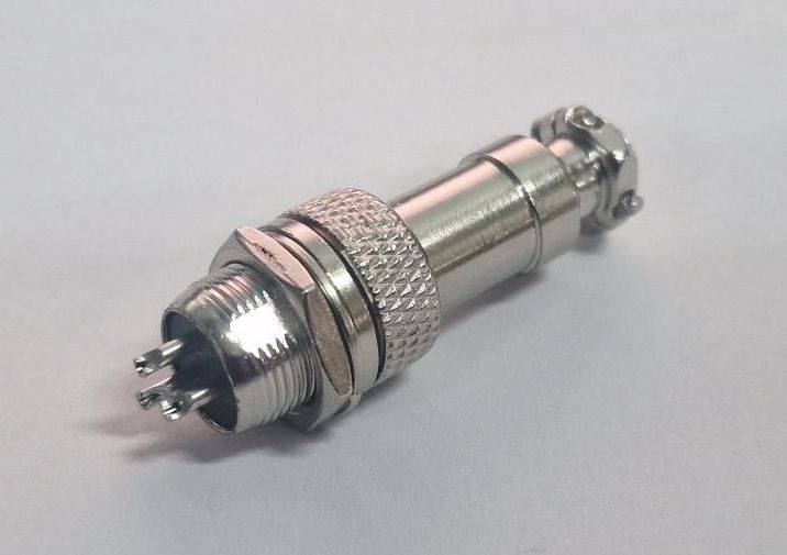 Steckverbinder-Set - Stecker und Buchse GX12-3, 3-polig