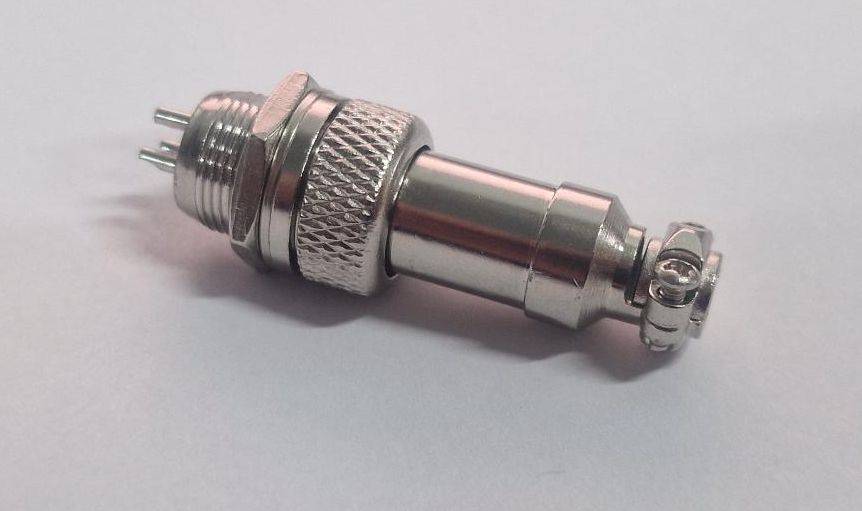 Steckverbinder-Set - Stecker und Buchse GX12-3, 3-polig