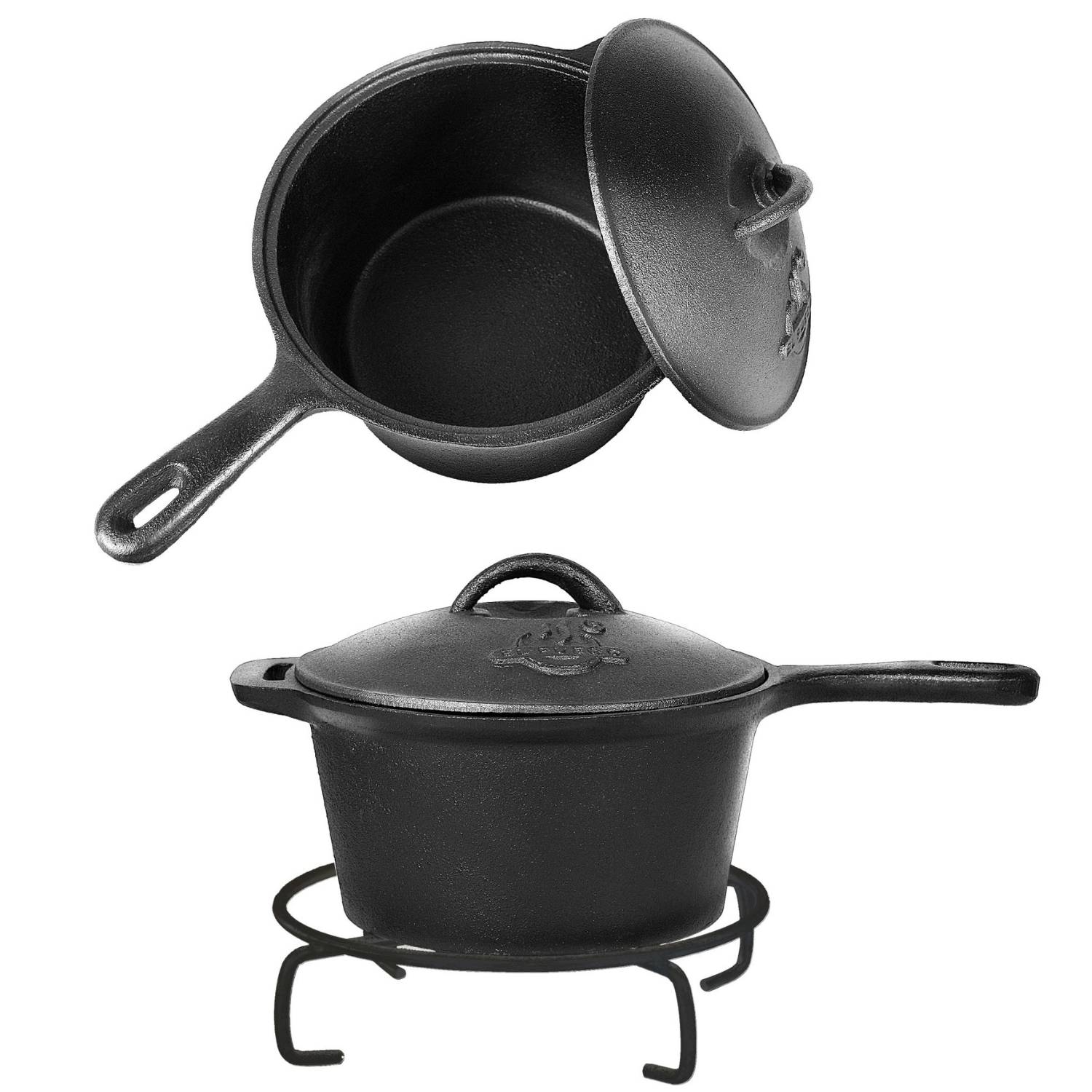El Fuego Dutch Oven 7 tlg. Set Ay 466 Pfanne Schmortopf