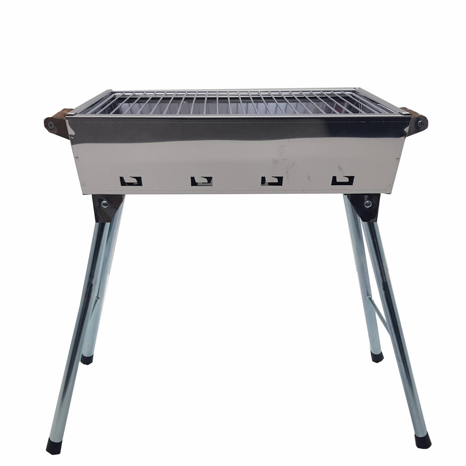 Mangal Grill Riga Edelstahl Campinggrill mit Klappbeinen Anglergrill Festivalgrill