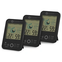 Miraval Raumklimastation Schimmelwarner 5 Stufen Lüftungsempfehlung Hygrometer Temperaturstation Miraval Raumklimastation Schimmelwarner 5 Stufen Lüftungsempfehlung Hygrometer Temperaturstation