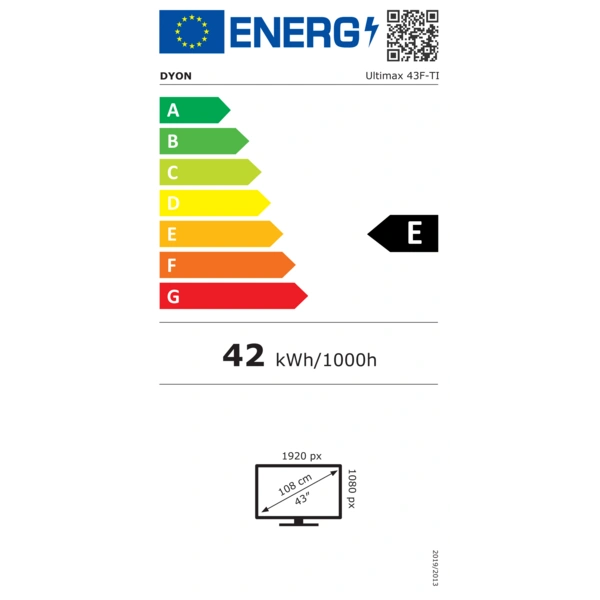 DYON LED-TV Ultimax 43F-TI, 108 cm (43"), EEK: E, FullHD DYON LED-TV Ultimax 43F-TI, 108 cm (43"), EEK: E, FullHD