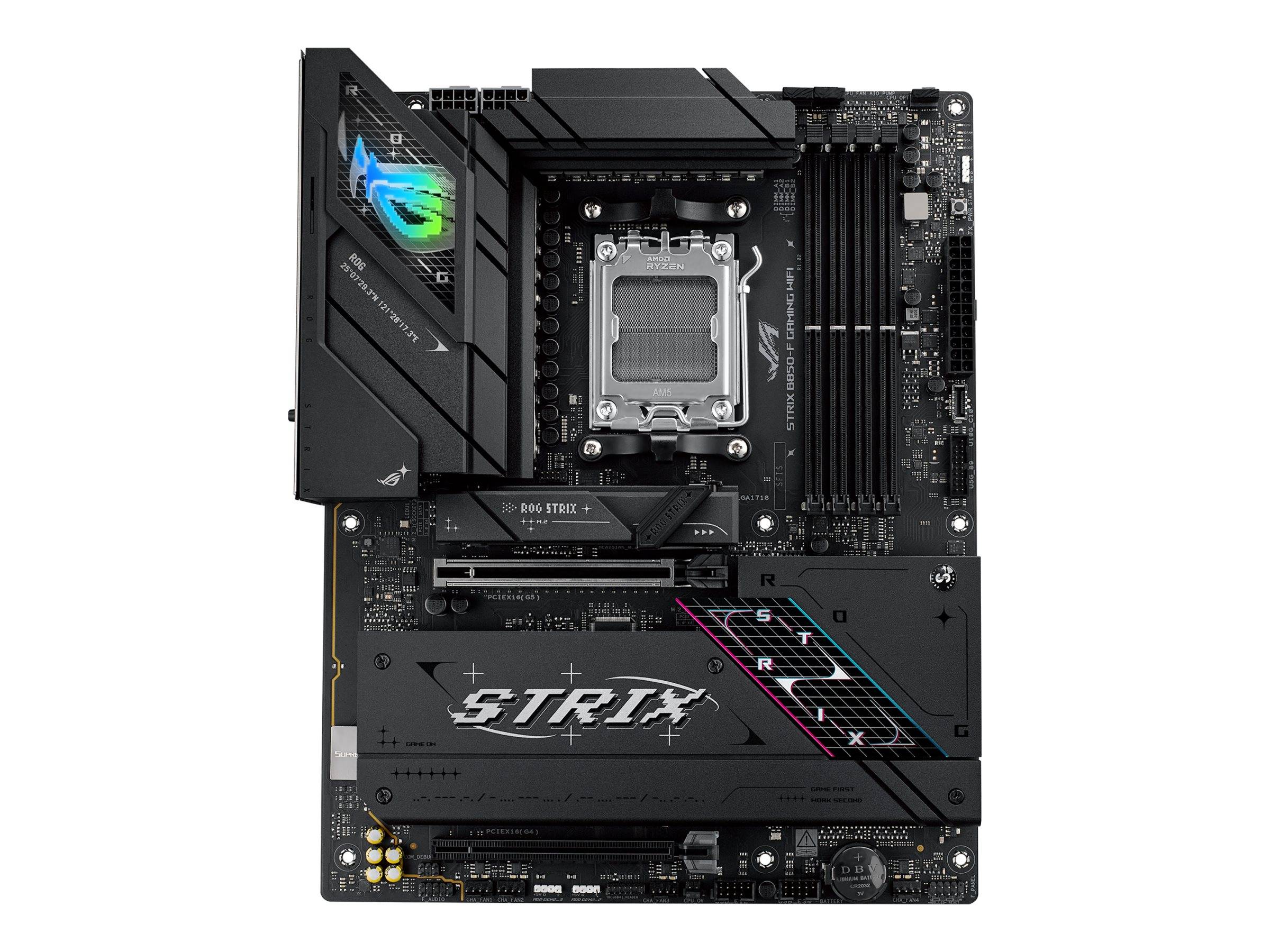 ASUS ROG STRIX B850-F GAMING WIFI - Motherboard - ATX - Socket AM5 - AMD B850 Chipsatz - USB-C 3.2 Gen 2x2, USB-C 3.2 Gen2, USB 3.2 Gen 2, USB 3.2