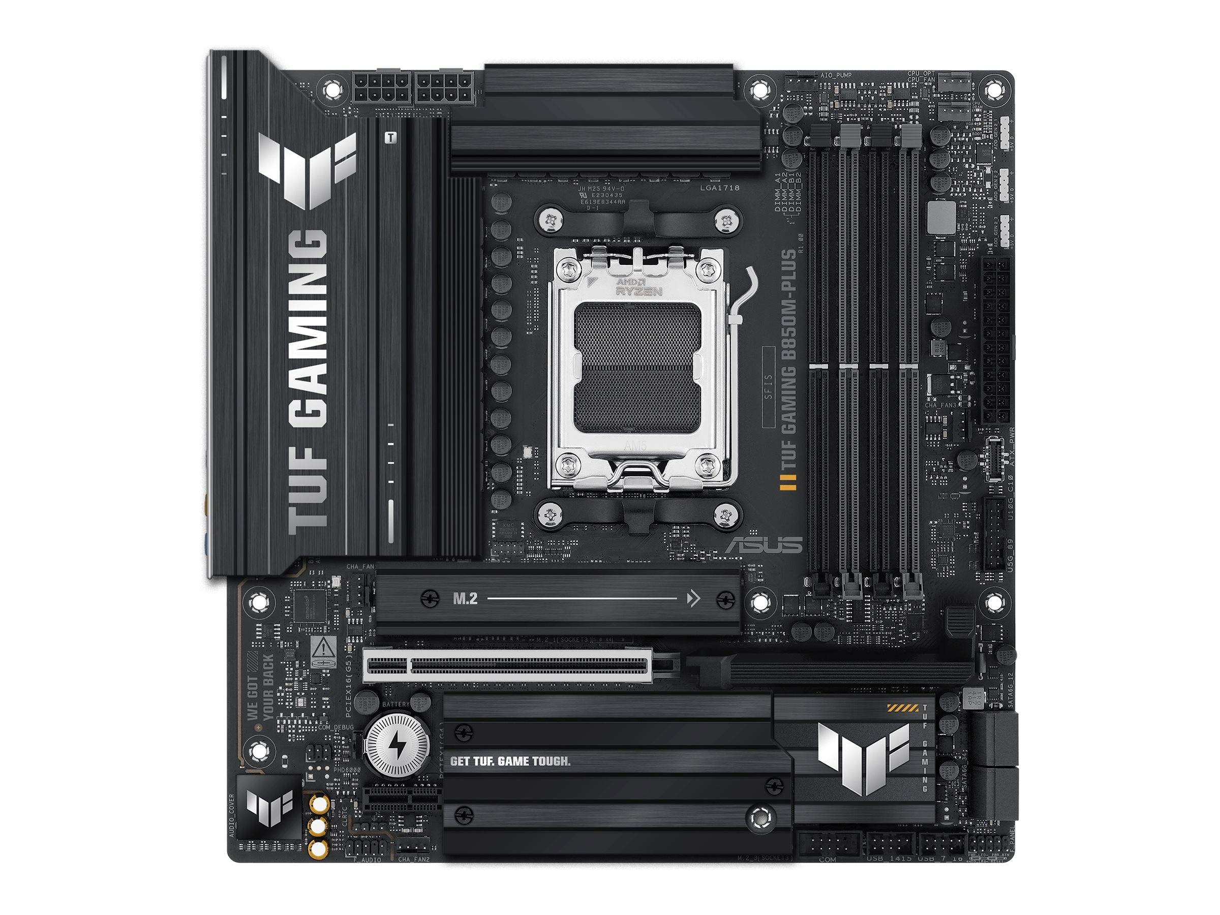 ASUS TUF GAMING B850M-PLUS - Motherboard - micro ATX - Socket AM5 - AMD B850 Chipsatz - USB-C 3.2 Gen 2x2, USB-C 3.2 Gen