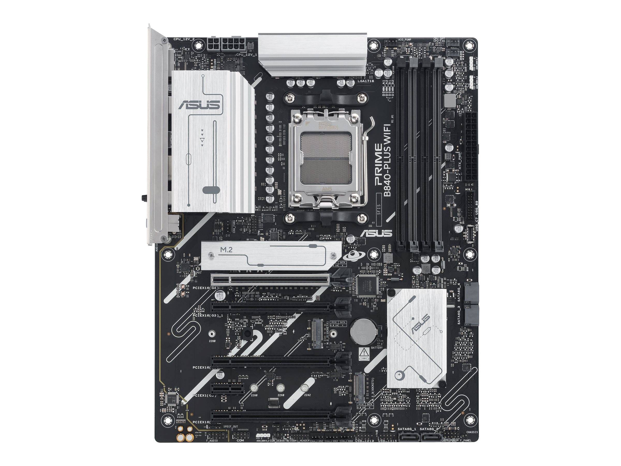ASUS PRIME B840-PLUS WIFI - Motherboard - ATX - Socket AM5 - AMD B840 Chipsatz - USB-C 3.2 Gen 1, USB 3.2 Gen 1 - 2.5 Gi