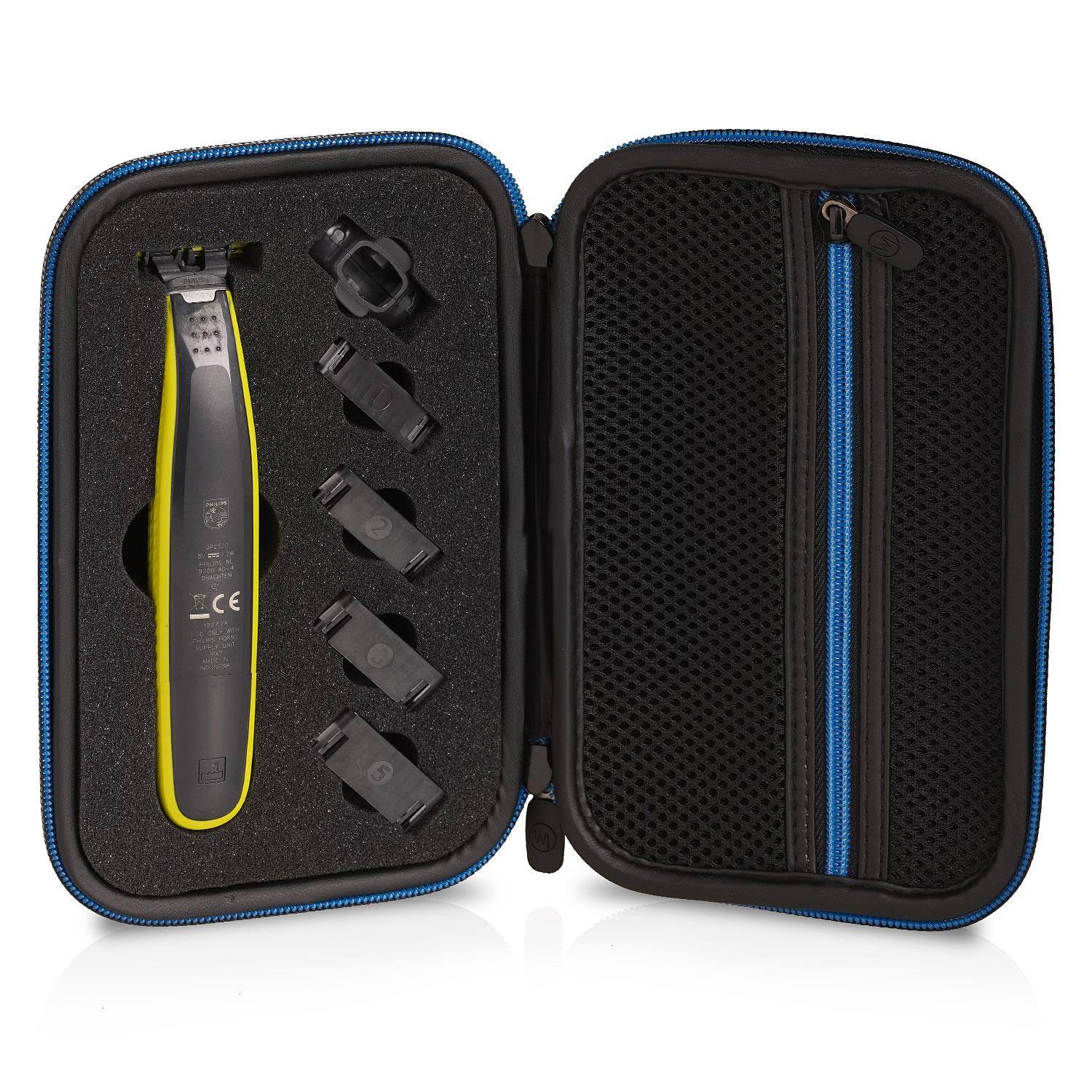 Wicked Chili Tasche für Philips One Blade Rasierer QP2530/30, QP2630/30, QP2520/30, QP2520/20 Schutzhülle