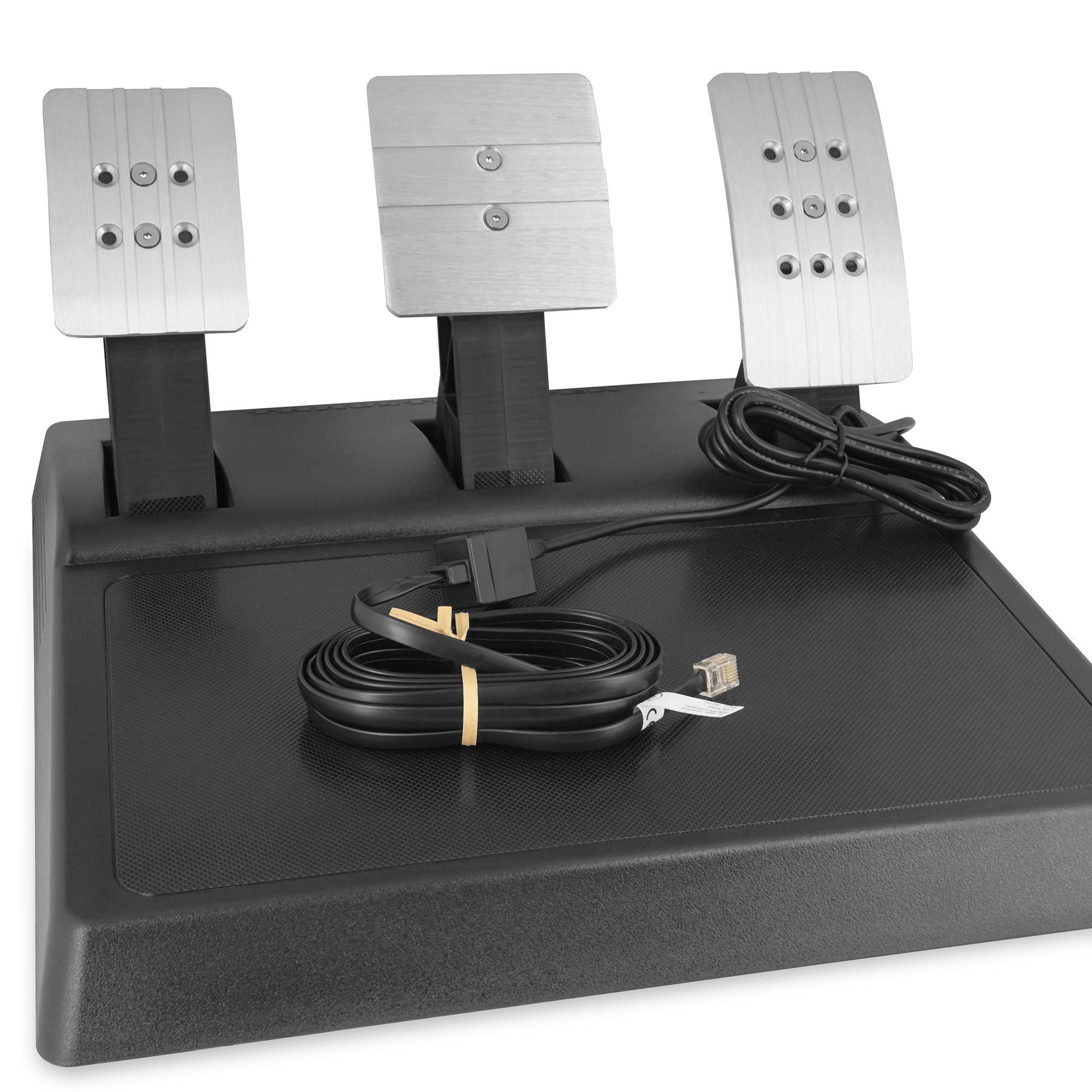 Wicked Chili Verlängerungskabel 3,0m für Thrustmaster Racing Wheel zu Pedale, Spezialstecker RJ12 DEC 6P6C mit Kabel und Buchse, Verlängerung Lenkr