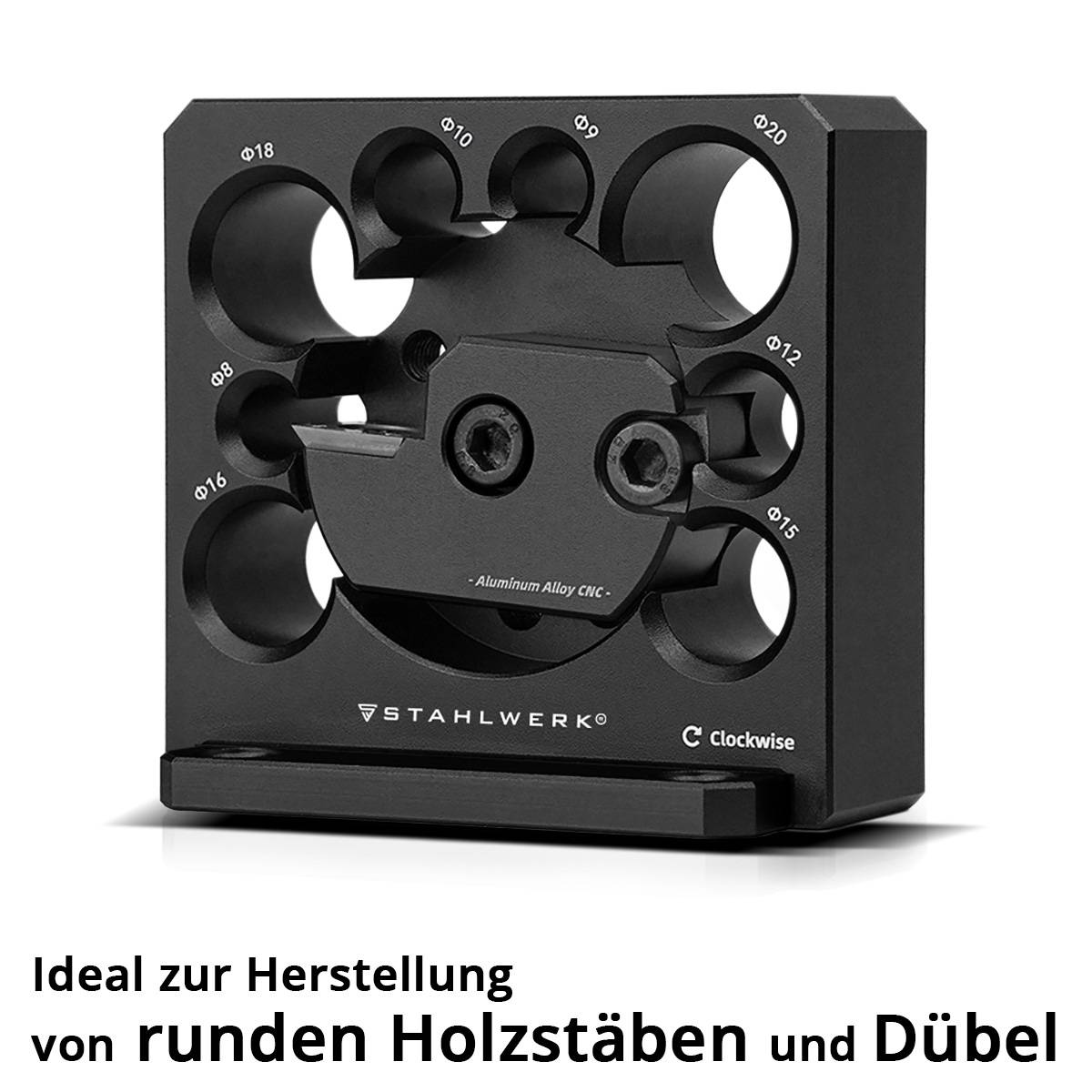 STAHLWERK Dübelmacher 8 / 9 / 10 / 12 / 15 / 16 / 18 / 20 mm Rundstabfräser