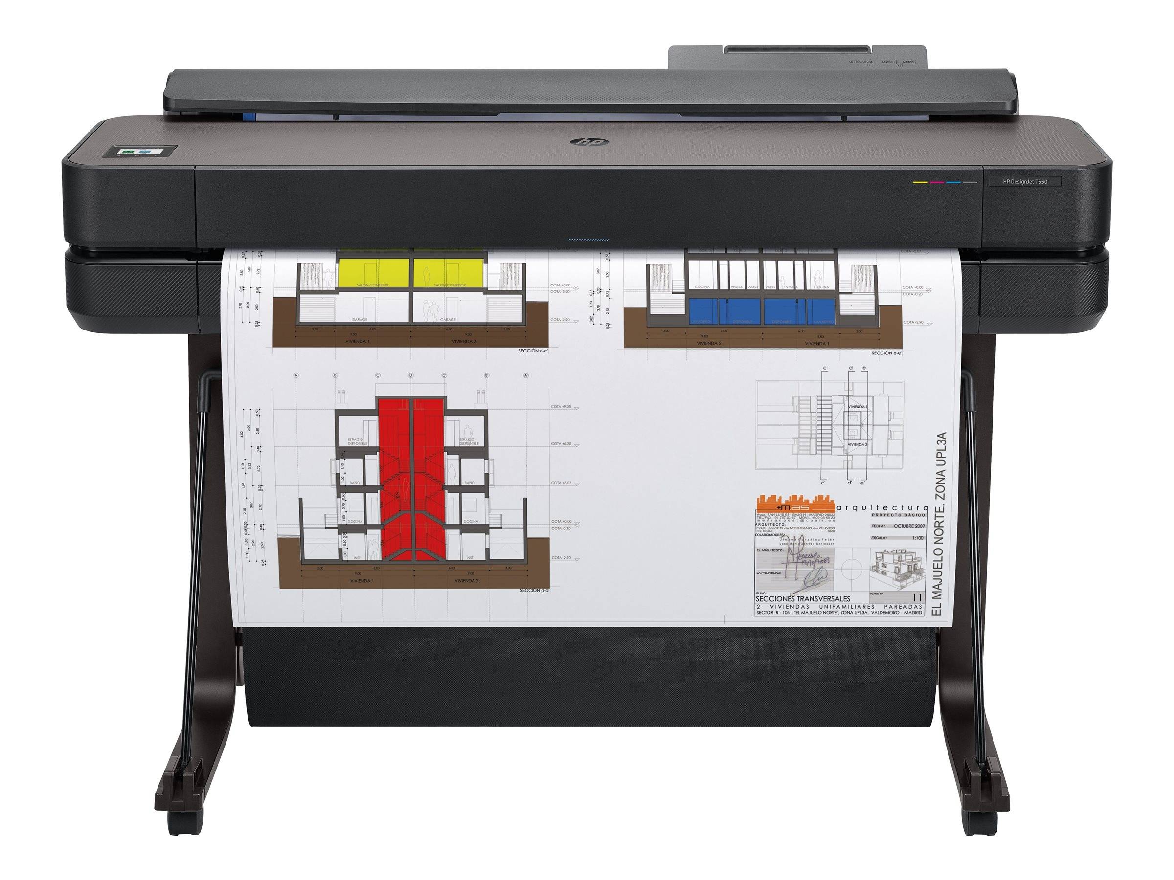 HP DesignJet T650 - 914 mm (36"") Großformatdrucker - Farbe - Tintenstrahl - A0, ANSI D, Rolle (91,4 cm x 45,7 m)