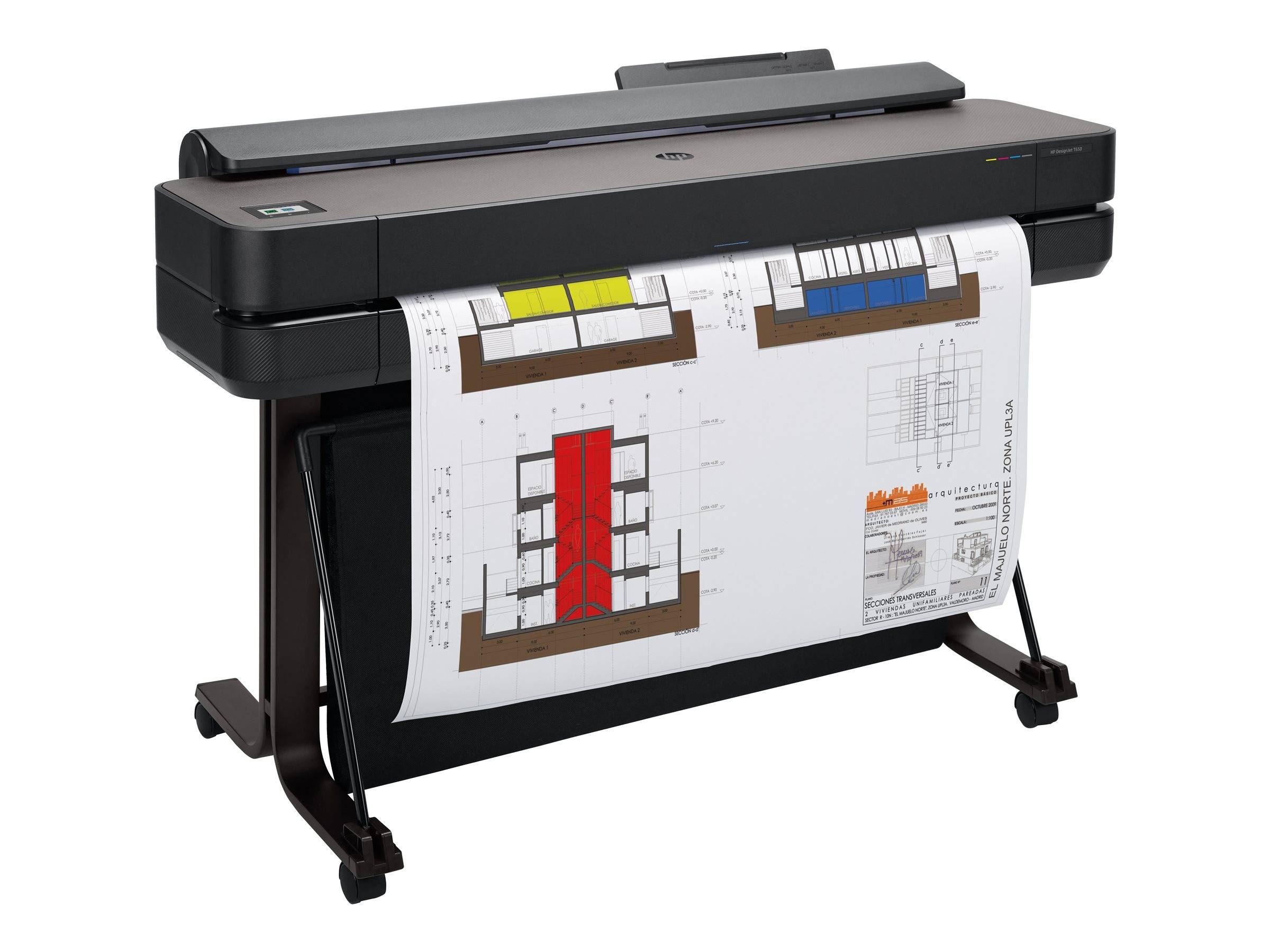 HP DesignJet T650 - 914 mm (36"") Großformatdrucker - Farbe - Tintenstrahl - A0, ANSI D, Rolle (91,4 cm x 45,7 m)