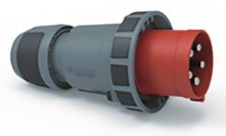 Bals Stecker 125A 5p 400V 6h IP67 2199-1 Schraubklemme Bajonettring gummiert Industriematerial