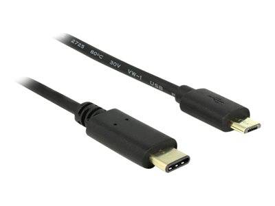 DELOCK USB-C Kabel -> Micro-B St/St 2.00m schwarz Multimedia-Technik USB-Kabel
