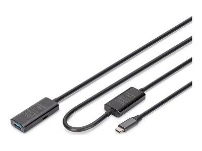 DIGITUS Active USB-C Extension Cable 10m Peripheriegeräte & Zubehör Kabel & Adapter - USB &