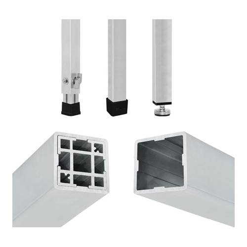GUIL MDJ-3 - Tontechniker Tisch (150 x 80,0 cm | Belastung max. 300 kg | 3x Kabelzugangslöcher)
