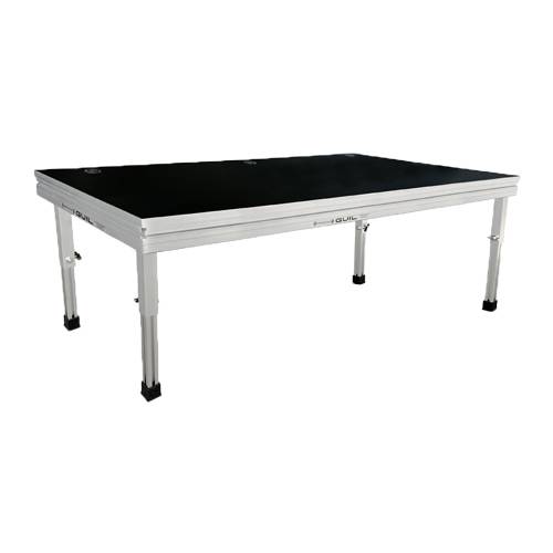 GUIL MDJ-4 - Tontechniker Tisch (200 x 80,0 cm | Belastung max. 300 kg | 3x Kabelzugangslöcher)