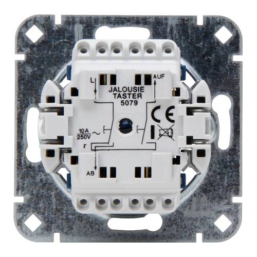 KOPP 507900009 - Unterputz Jalousietaster-Sockel (250V | 10AX | IP20) - aluminium