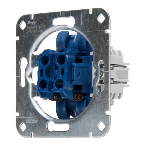 KOPP 508000003 - Unterputz Serientaster-Sockel (250V | 10AX | IP20) - aluminium