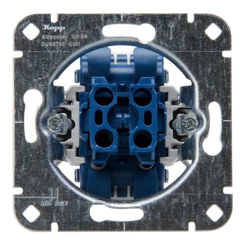 KOPP 508000003 - Unterputz Serientaster-Sockel (250V | 10AX | IP20) - aluminium