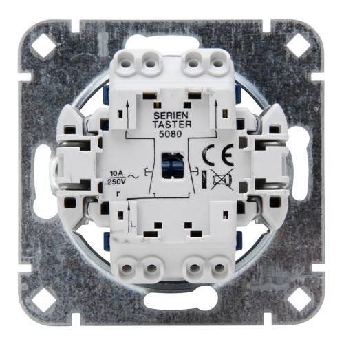 KOPP 508000003 - Unterputz Serientaster-Sockel (250V | 10AX | IP20) - aluminium