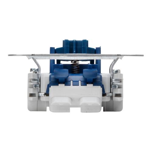 KOPP 508400005 - Unterputz Taster-Sockel (Wechsler | 250V | 10AX | IP20) - aluminium