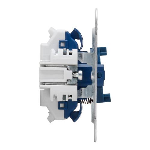 KOPP 508400005 - Unterputz Taster-Sockel (Wechsler | 250V | 10AX | IP20) - aluminium