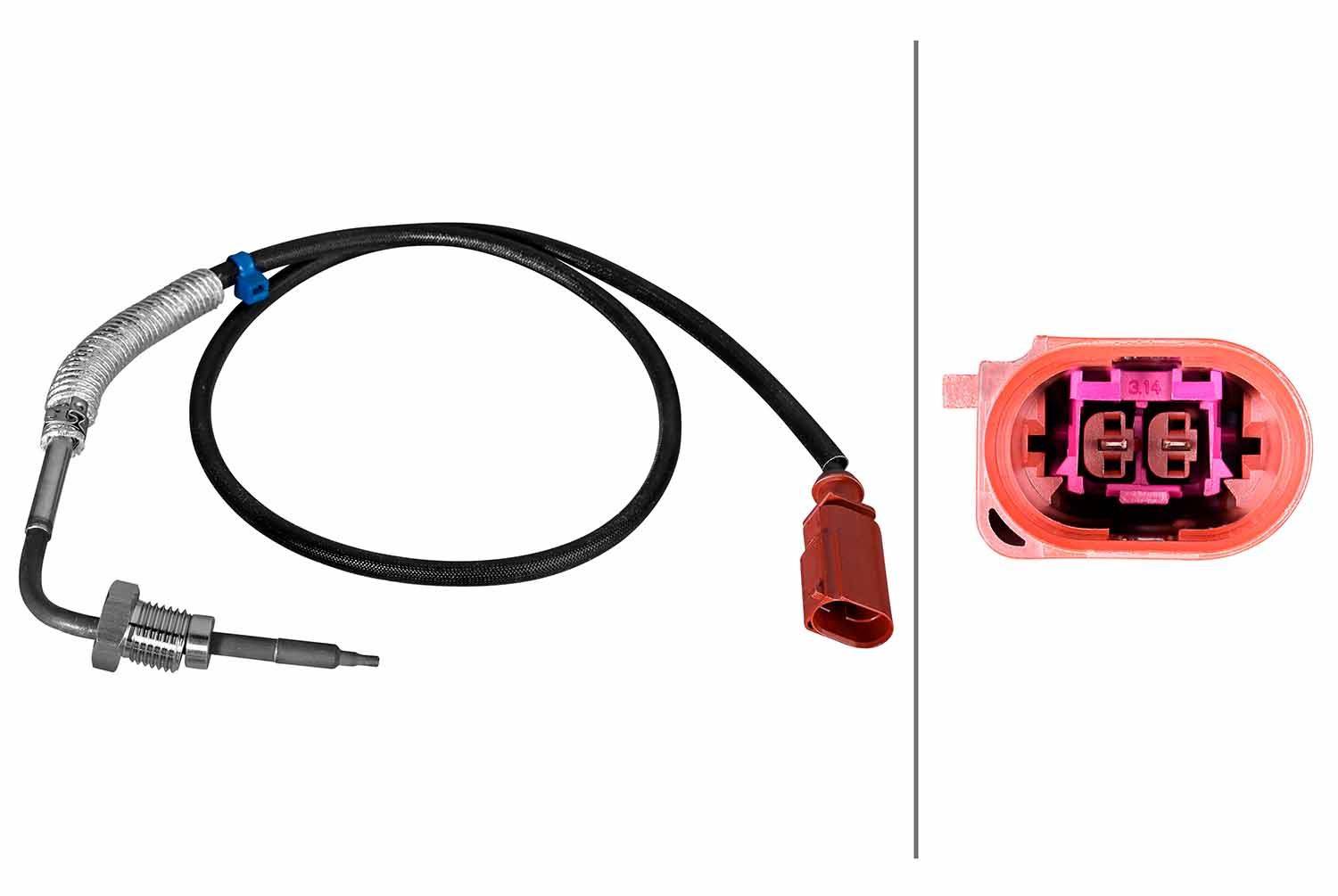Hella 6PT010376-851 Sensor, Abgastemperatur