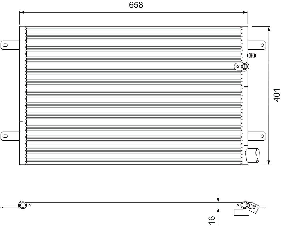 Valeo 814004 Kondensator, Klimaanlage