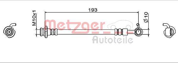 Metzger 4112005 Bremsschlauch