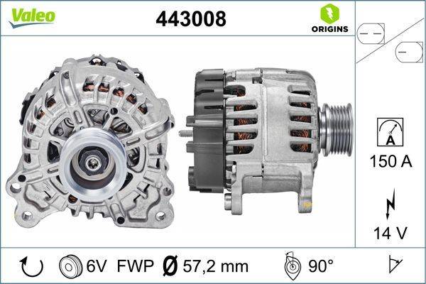 Valeo 443008 Generator
