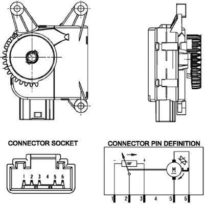 Mahle AA16000P Stellelement, Mischklappe