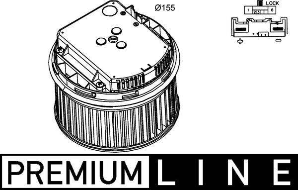 Mahle AB262000P Innenraumgebläse
