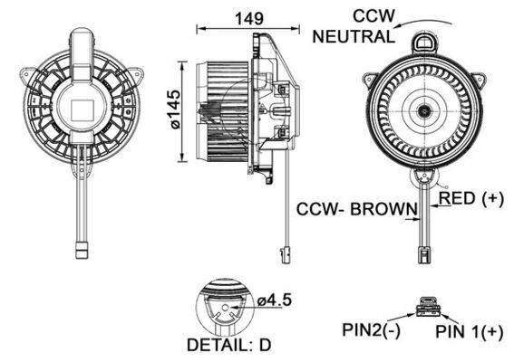 Mahle AB277000P Innenraumgebläse