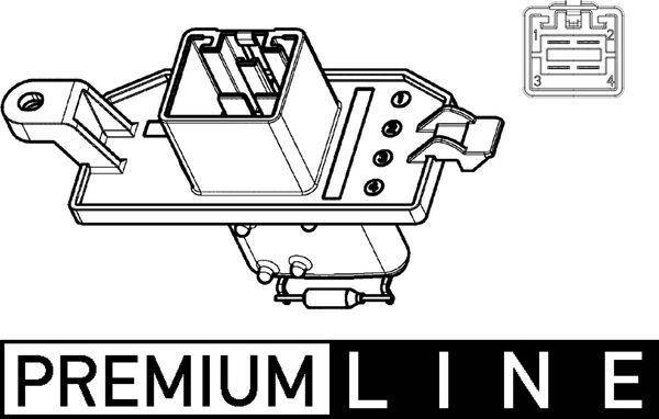 Mahle ABR104000P Widerstand, Innenraumgebläse