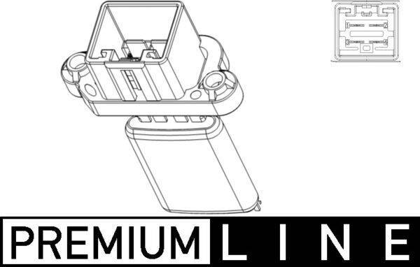 Mahle ABR105000P Widerstand, Innenraumgebläse