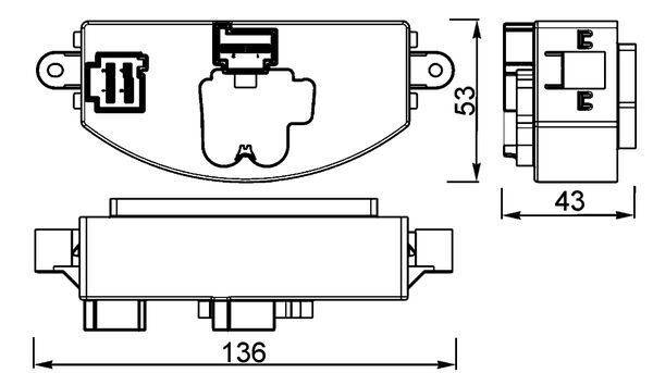 Mahle ABR106000P Regler, Innenraumgebläse